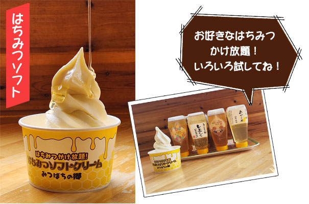 国産はちみつも、人気のはちみつバターも、試食できますよ！